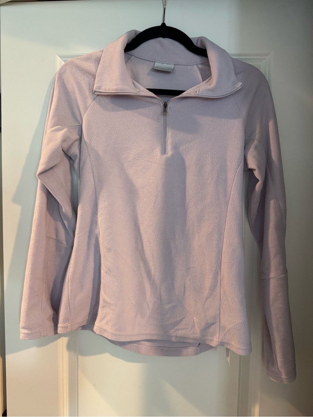 Light Lavender Quarter-Zip Fleece Pullover